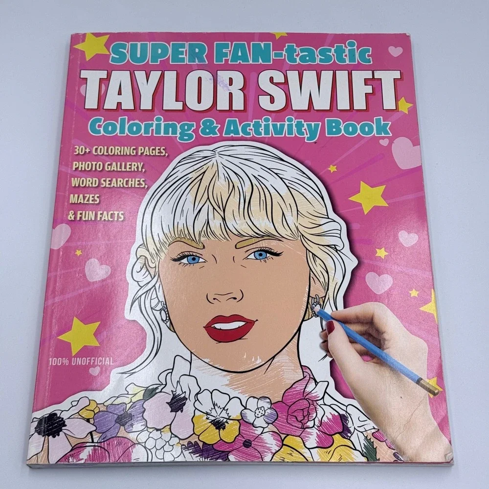 Taylor Swift Fan Book Lot Coloring Activity Book & Unofficial Fan Journal